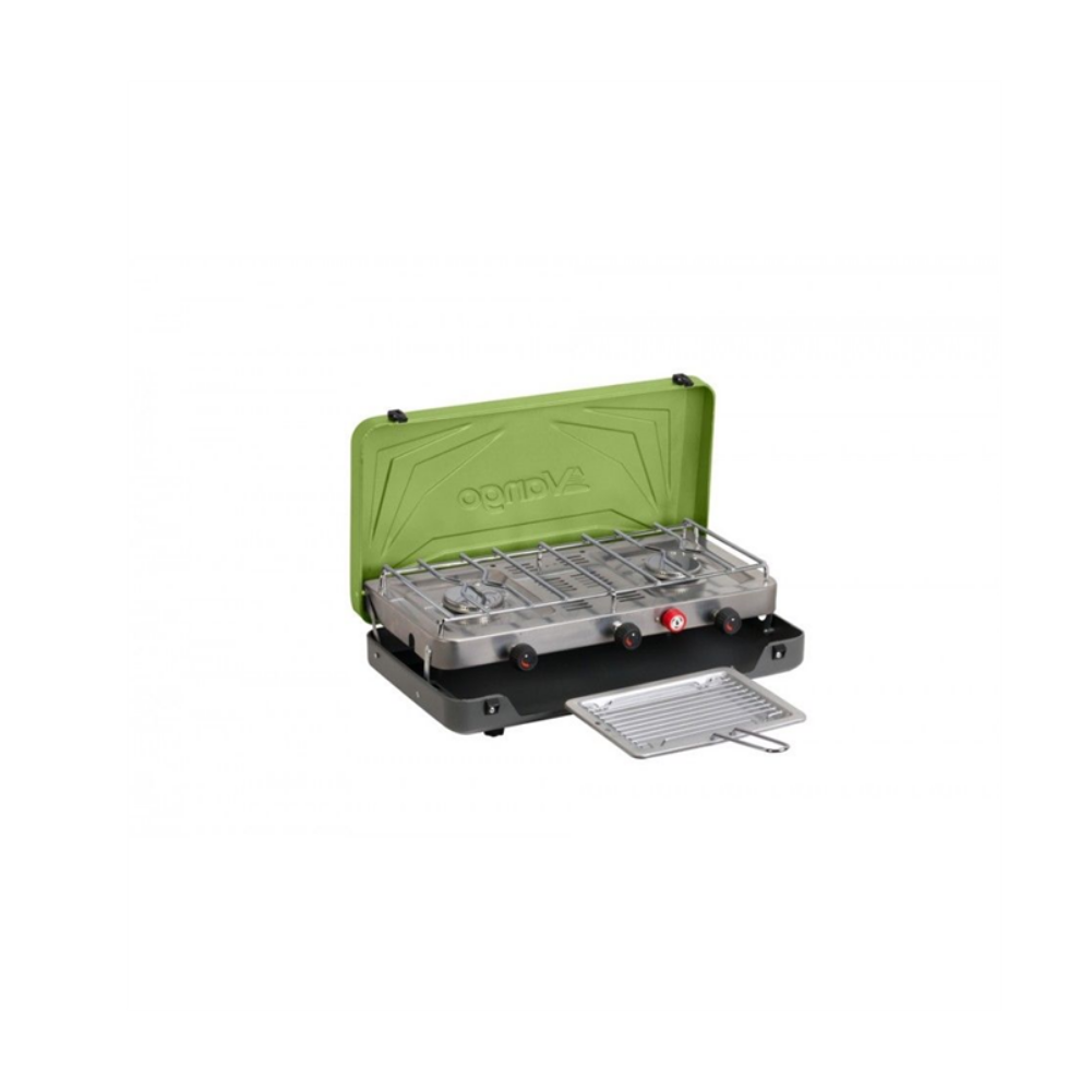 Vango Combi IR Grill & Double Burner Camping Cooker With Piezo Ignition