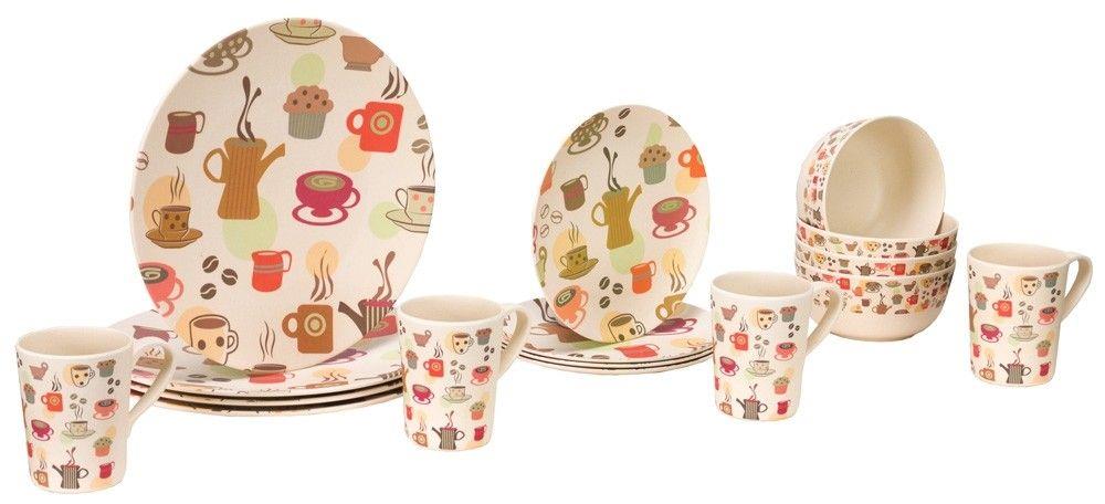 Vango 4 Person Bamboo Tableware Set