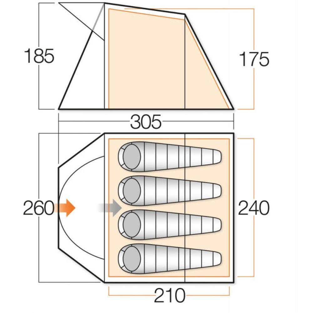 Vango Bute 400 Tent Footprint