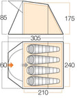 Vango Bute 400 Tent Footprint