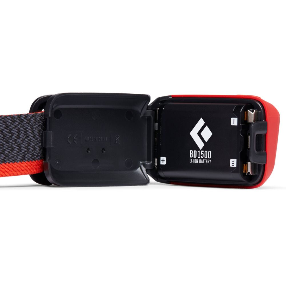 Black Diamond BD 1500 Rechargeable Battery & Charger battery being used