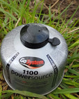 GoSystemPowersourceButanePropaneThreadedMix100gGasCartridge with cap