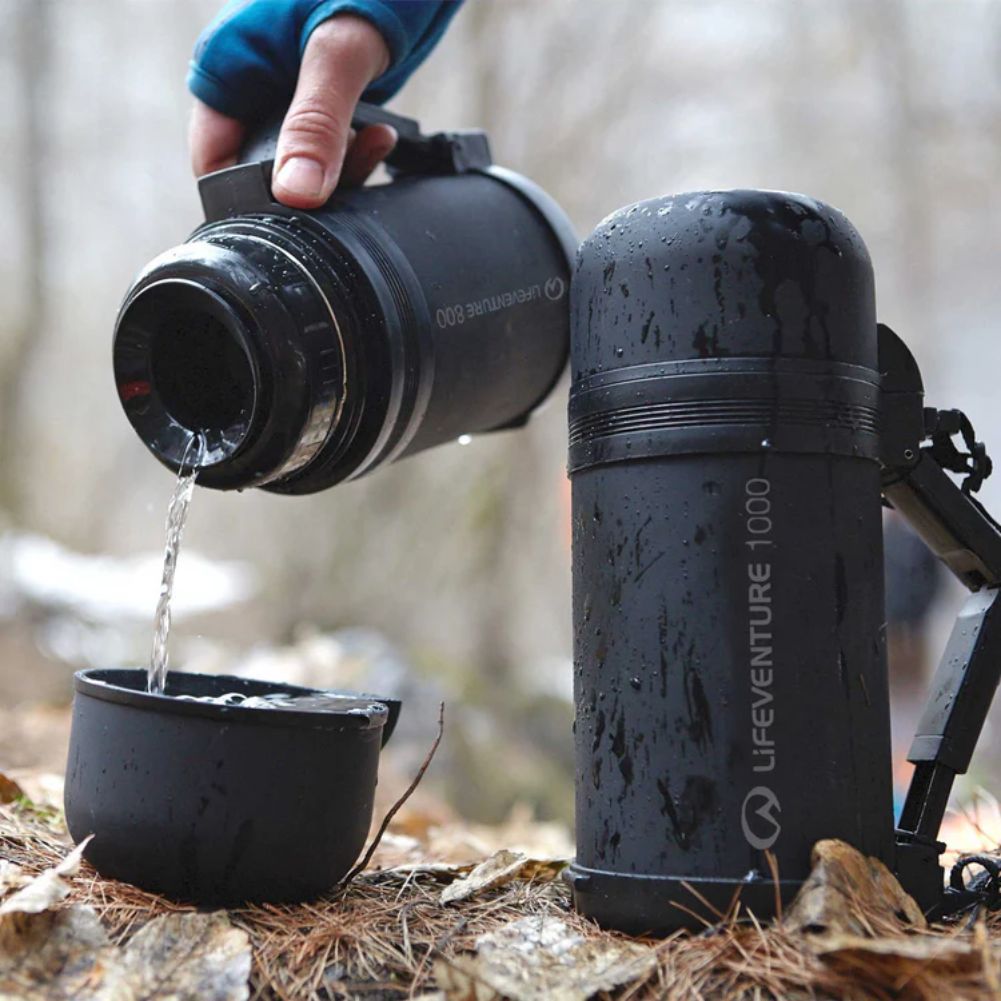Lifeventure TiV Wide Mouth Vacuum Flasks 1L