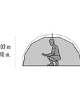 MSR Elixir™ 2 Tent - 2 Person Backpacking Tent (White) Size