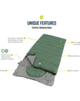 Outwell Sleeping Bag Contour Lux - Right Zip (Deep Blue) info