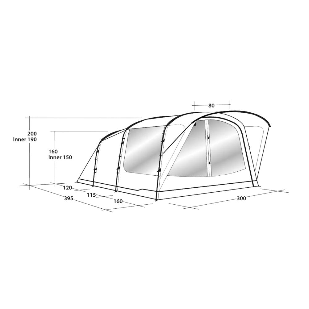 Outwell Oakwood 5 Tent - 5 Man Tent (2022) - Size 2