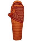Rab Ascent 300 Down Sleeping Bag - Left Zip (Atomic Orange)