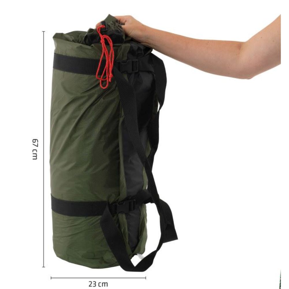 Robens Green Cone PRS Tipi Tent (2024) tent wrapped up in bag