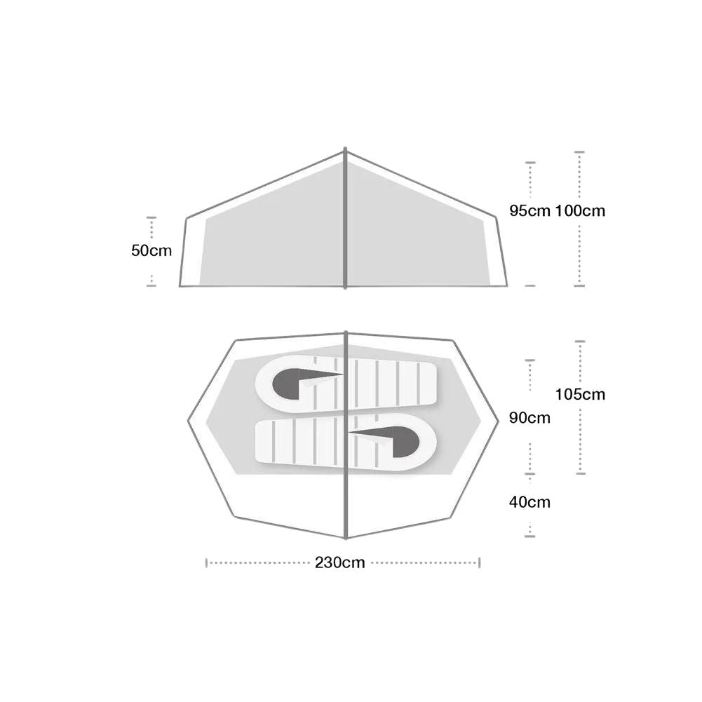 Terra Nova Laser Compact 2 Tent V2 - 2 Man Lightweight Tent (2022) - Sizes