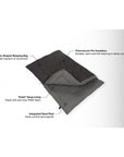 Vango Serenity Superwarm Double Sleeping Bag - Shadow Grey