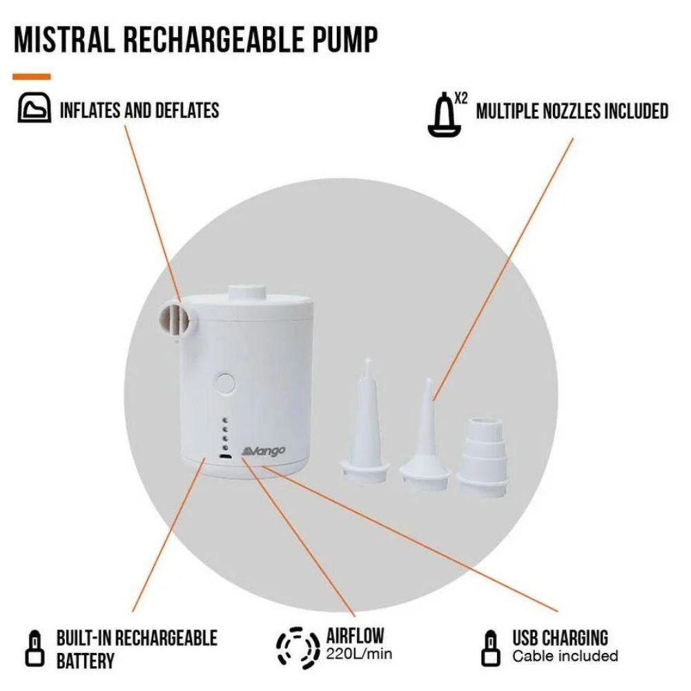 Vango Mistral Rechargeable Pump