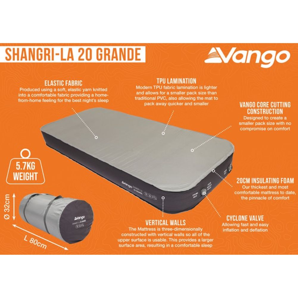 Vango Shangri-la 11 20 Grande Self-Inflating Mat