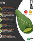 Vango Zenith 300 Eco Sleeping Bag (Peridot Green)