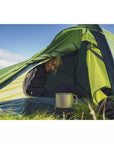 Vango Apex Compact 200 Tent - 2 Man Lightweight Tent (Pamir Green) - Close Pitched View