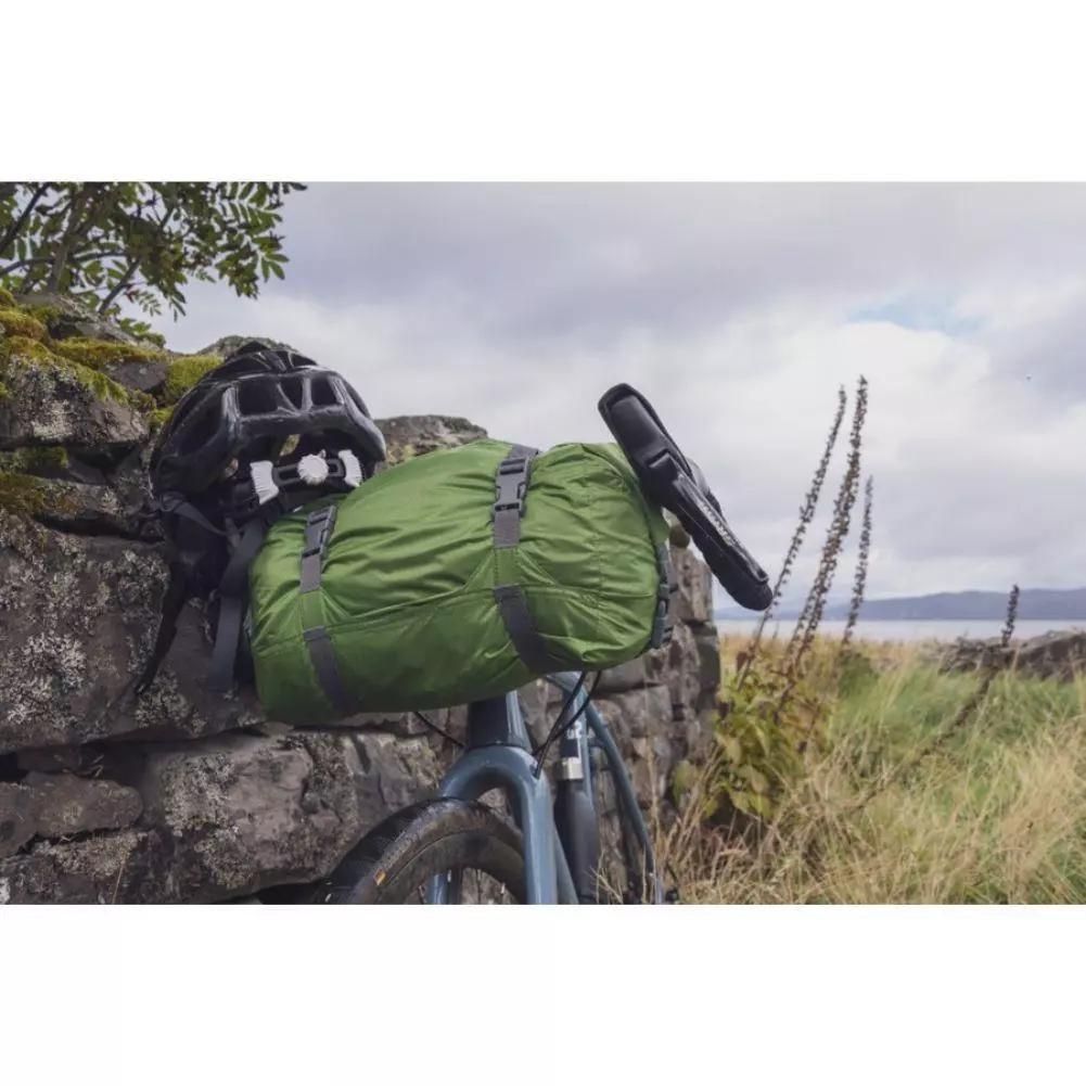 Vango Apex Compact 200 Tent - 2 Man Lightweight Tent (Pamir Green) - On Bike View