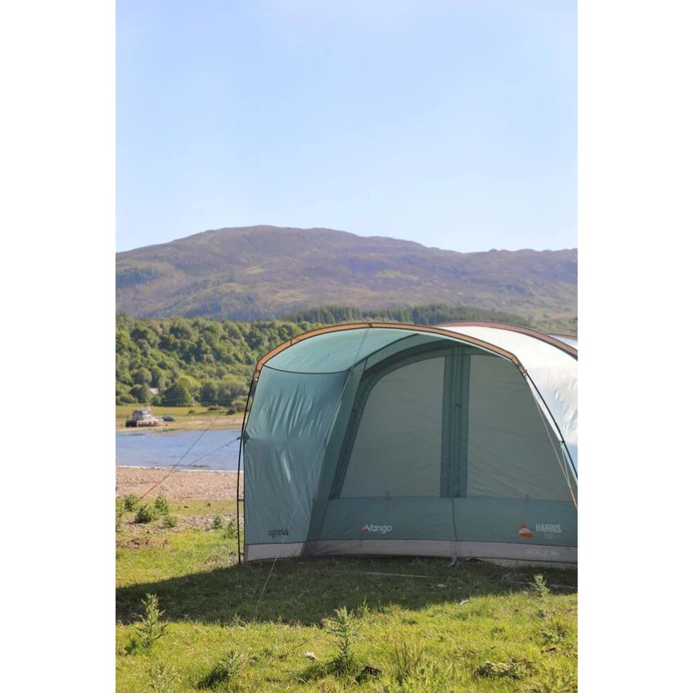 Vango Harris 500 Tent  - 5 Person Family Poled Tent Side Front
