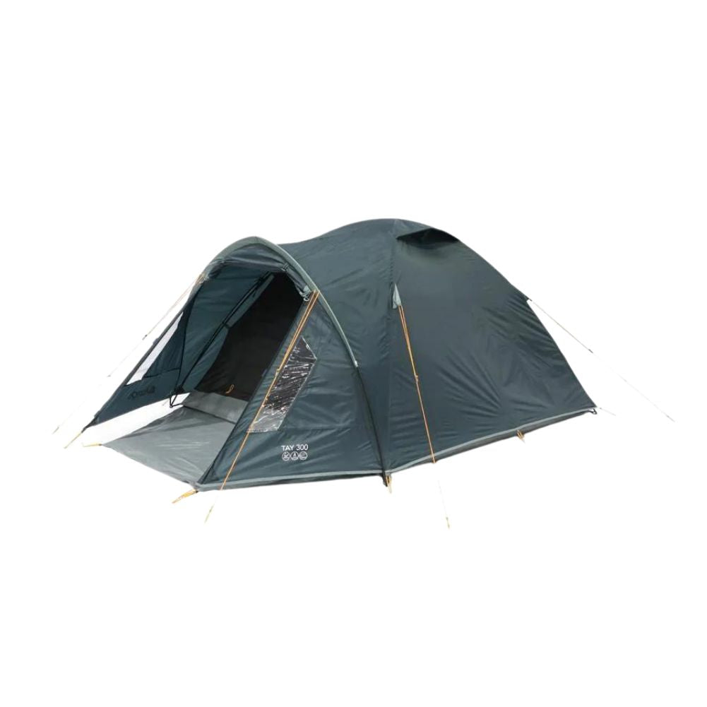 Vango Tay 300 Tent - 3 Man Tent (Deep Blue) - Door Open