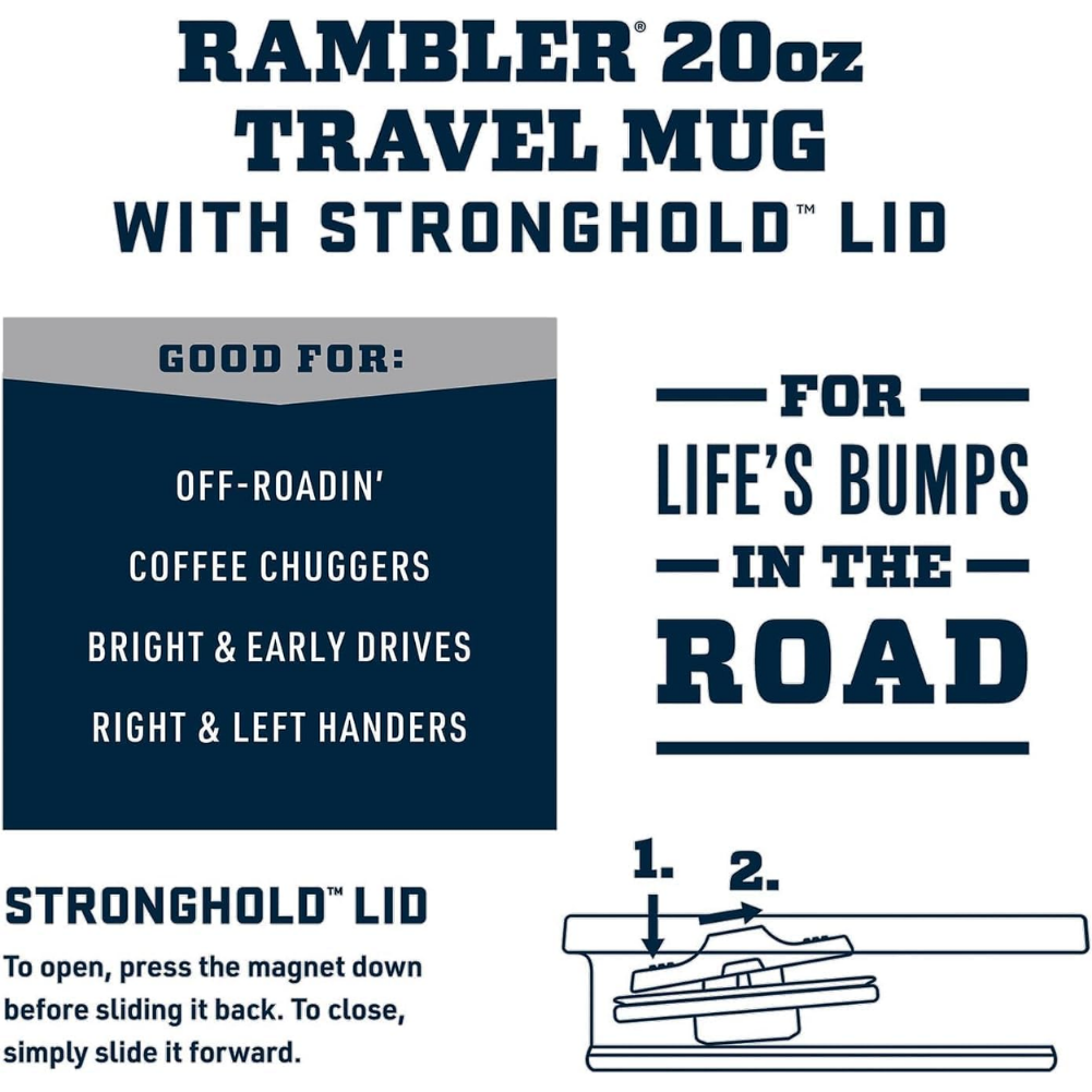 YETI Rambler 20 Oz Travel Mug (Navy)