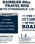 YETI Rambler 20 Oz Travel Mug (Navy)