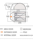 Vango Tay 200 Tent - 2 Man Dome Tent