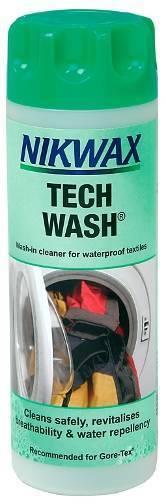 Nikwax Tech Wash 300ml or 1 litre wash in cleaner