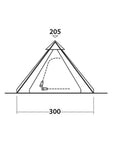 Easy Camp Bolide 400 Tipi Style 4 Man Tent