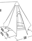 Robens Fairbanks Grande Tipi Polycotton Tent (2022)