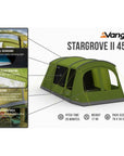 Vango Stargrove 11 450 Poled Tent - 4 Man Family Tent (2022)