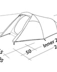 Easy Camp Energy 200 Compact Tent - 2 Man Tent - More Mesurements