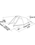 Easy Camp Energy 200 Tent - 2 Man Tent (Rustic Green)