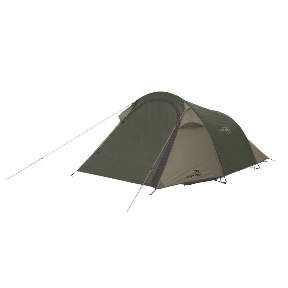 Easy Camp Energy 300 Tent - 3 Man Tent (Rustic Green) Closed