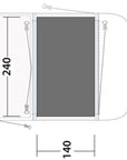 Outwell Newburg 160 Awning Tent Footprint