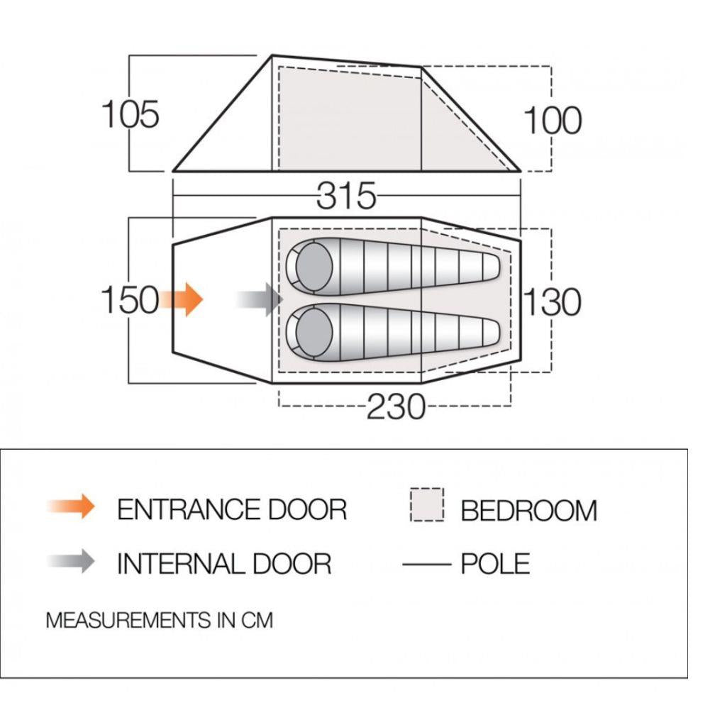 Force Ten (F10) Xenon UL 2 Tent - 2 Man Tent (2023) FP