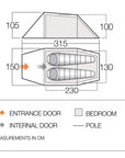 Force Ten (F10) Xenon UL 2 Tent - 2 Man Tent (2023) FP