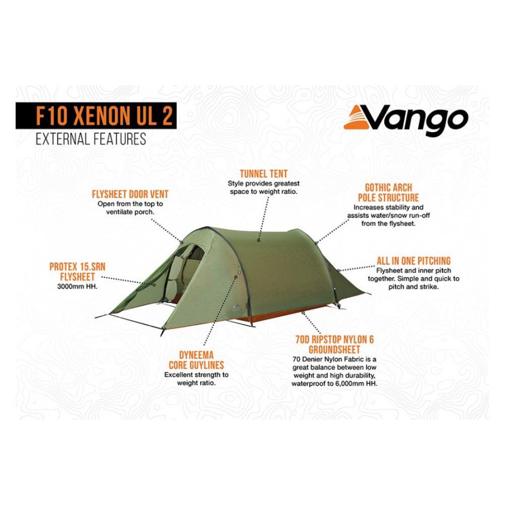 Force Ten (F10) Xenon UL 2 Tent - 2 Man Tent (2023) Design