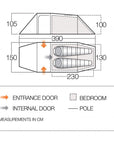 Force Ten (F10) Xenon UL 2 Plus Tent - 2 Man Lightweight Tent (2023)