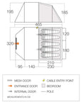 Vango Winslow II 500 - 5 Man Tent (Herbal)