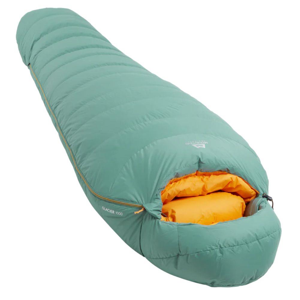 Mountain Equipment Women's Glacier 1000 Down Sleeping Bag - Regular (Sage) angle