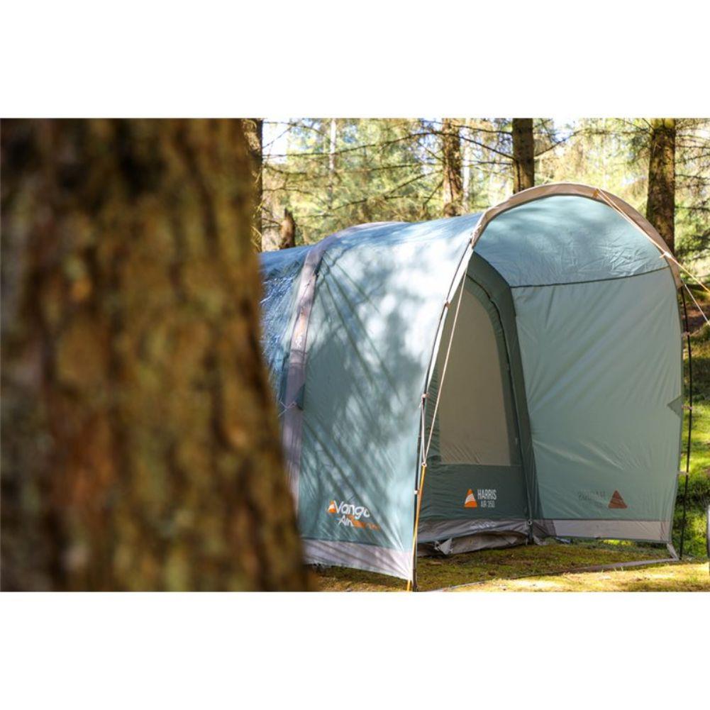 Vango Harris Air 350 Tent - 3 Man Tent (Mineral Green) peeking