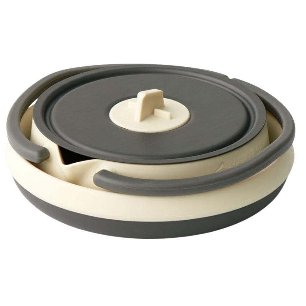 Sea To Summit Frontier UL Collapsible Kettle – 1.1L (Bone White) flat