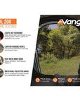 Vango Soul 200 Tent - 2 Man Tent (Deep Blue) Internal Features