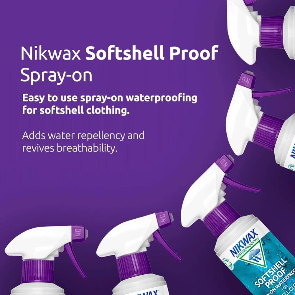 Nikwax Softshell Proof 300ml Spray On sheet
