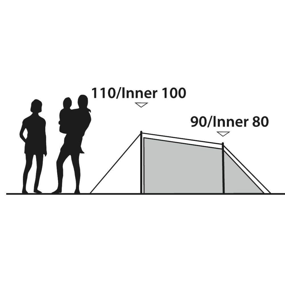 Outwell Tent Earth 2 - 2 Man Tent height