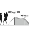 Outwell Tent Earth 2 - 2 Man Tent height