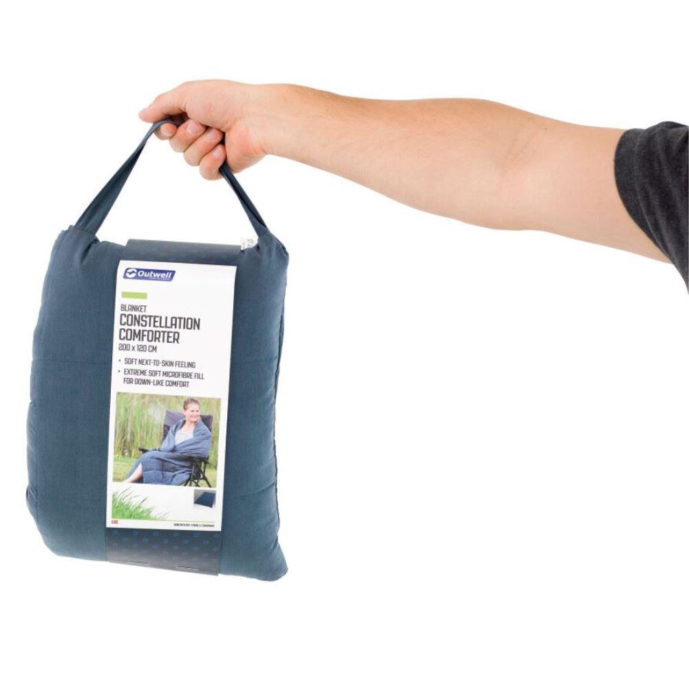 Outwell Constellation Comforter (Blue) in a bag front