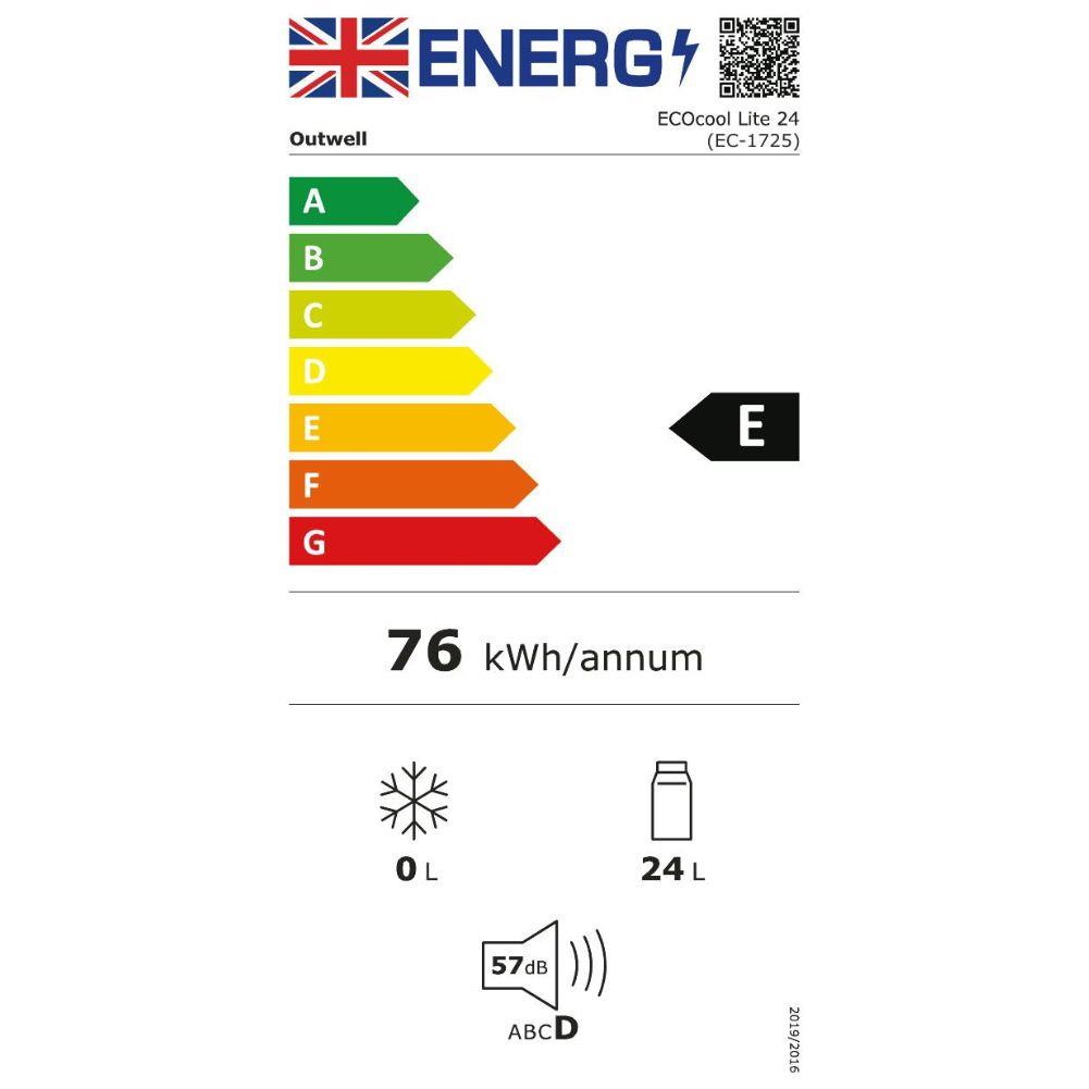 Outwell Cool Box ECOcool Lite 24L 12V/23 (DarkBlue) energy