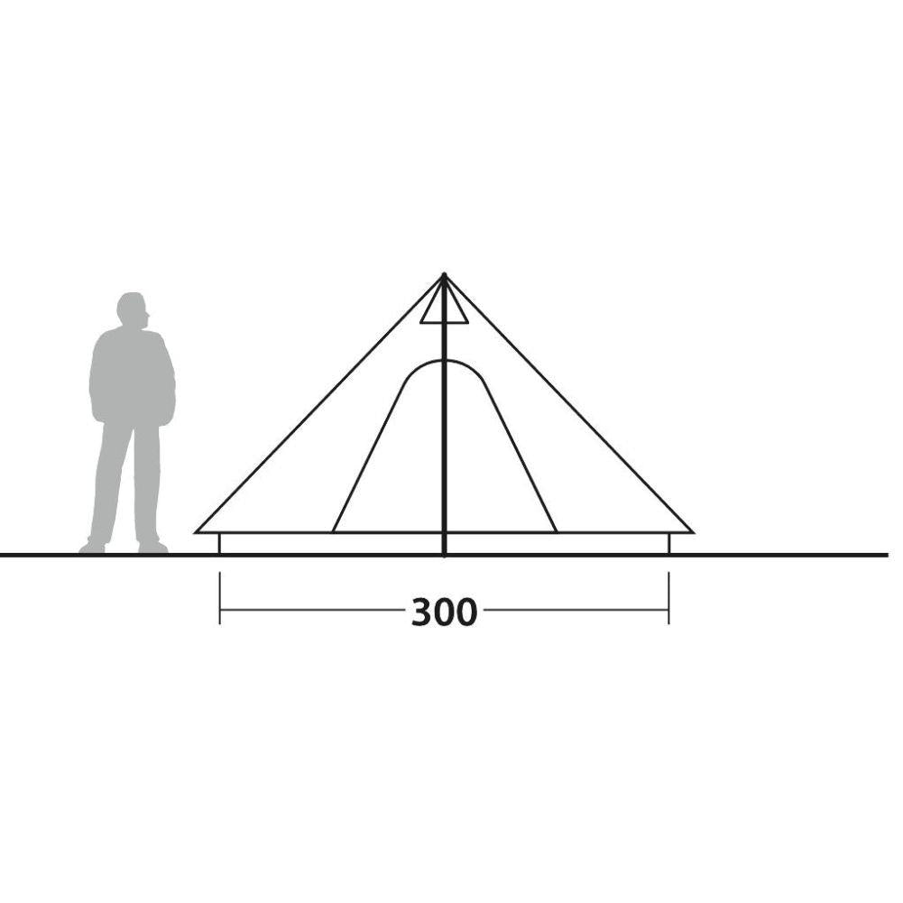 Robens Fairbanks - 4 Man Tent (2024) height diagram