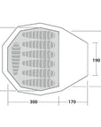 Robens Fairbanks Grande - 7 Man Tent diagram