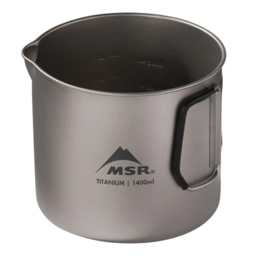 MSR Titan Titanium Kettle 1400ML closed handle