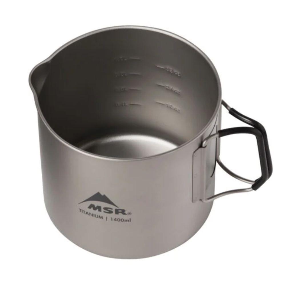 MSR Titan Titanium Kettle 1400ML top view